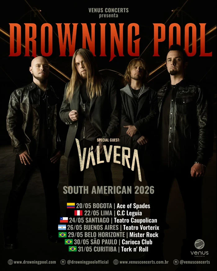Drowning Pool confirma turnê com três shows no Brasil