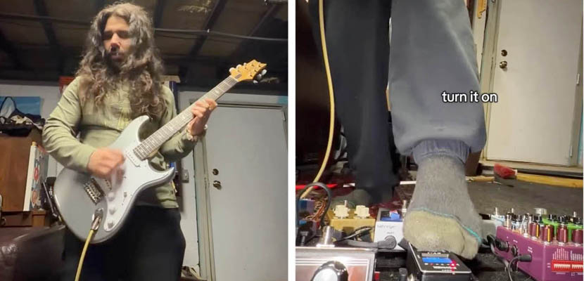 Guitarrista cego não conseguia afinar seu instrumento sem ajuda, agora tem o apoio de um afinador que vibra