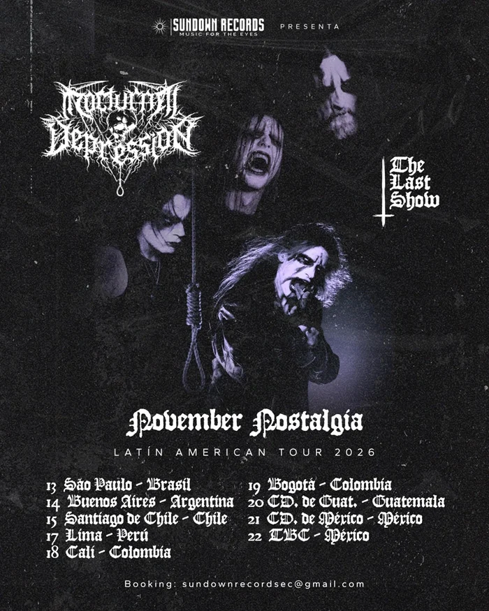 Nocturnal Depression anuncia hiato dos palcos com show em São Paulo