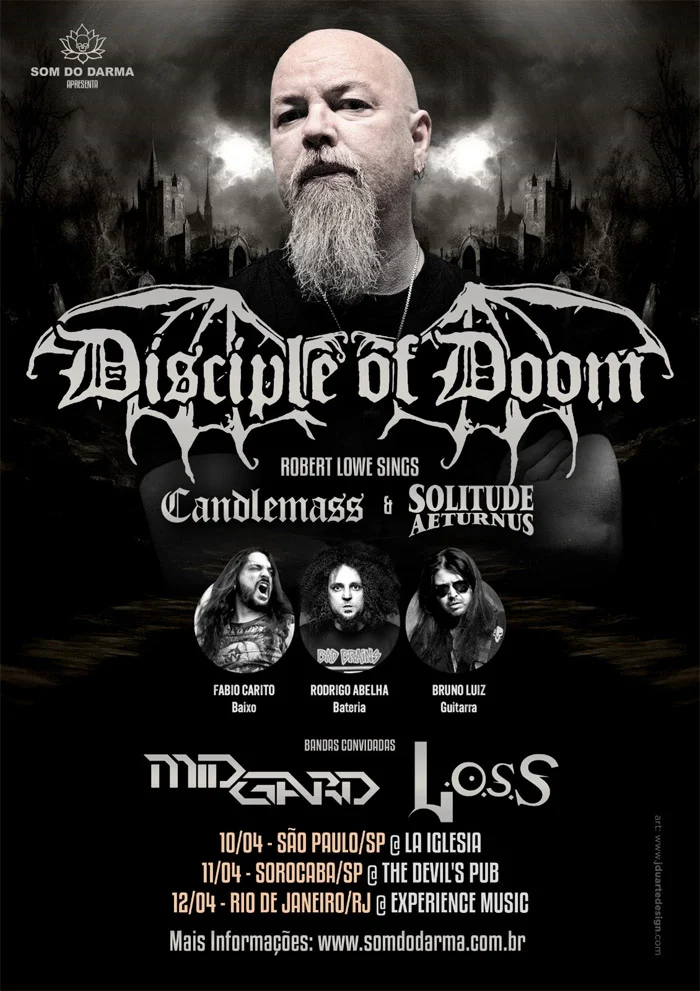 Robert Lowe, a voz do epic doom, anuncia turnê inédita no Brasil