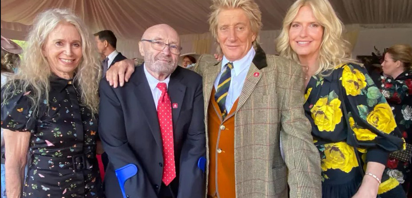 Phil Collins é visto usando muletas, o que aumenta as preocupações a respeito de sua saúde