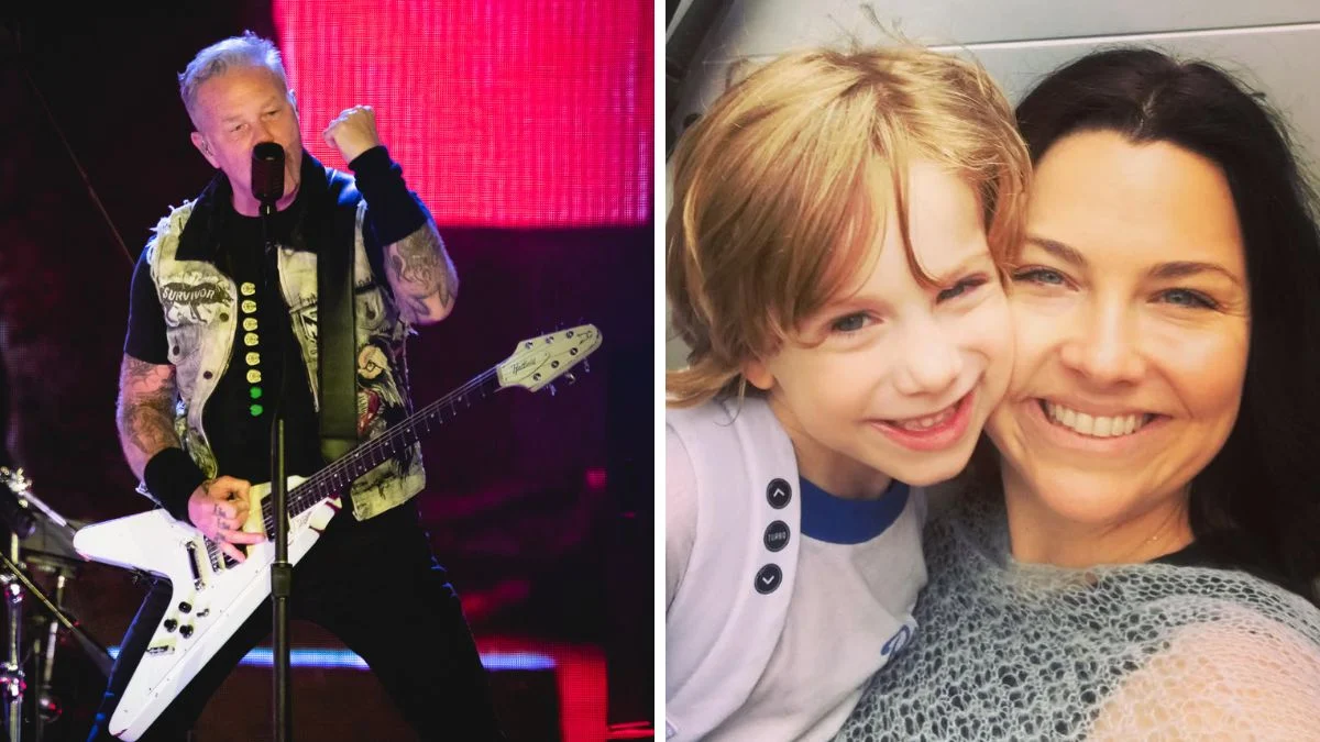 Amy Lee revela momento especial ao lado do filho em show do Metallica