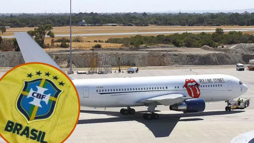 Seleção Brasileira viaja em avião usado pelo The Rolling Stones
