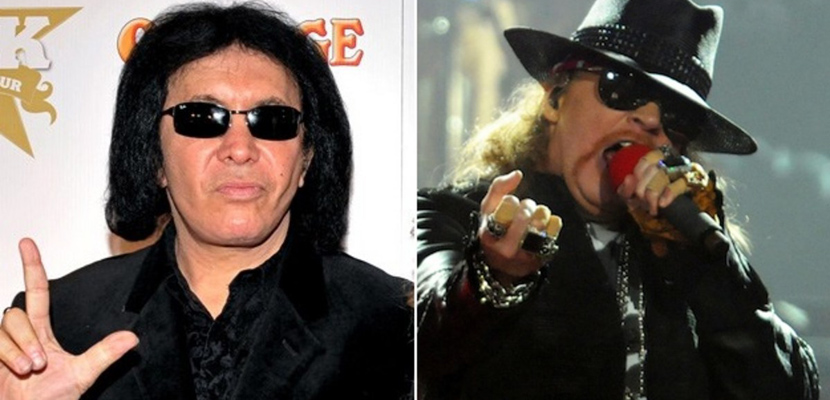 Gene Simmons acha que uma boa surra teria colocado Axl Rose nos eixos e o Guns N’ Roses teria sido a melhor banda do mundo